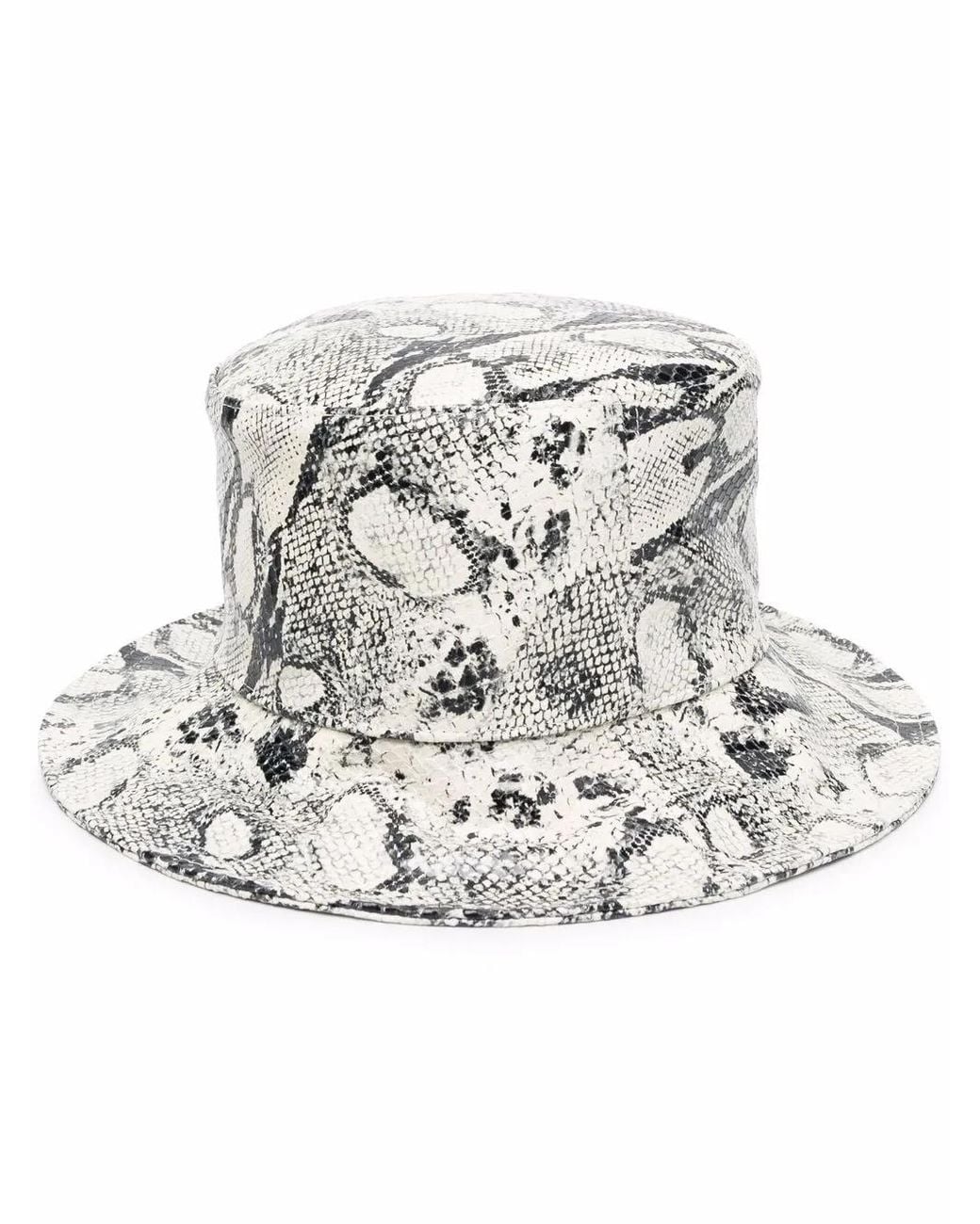 Alberta Ferretti Leren Hoed in het Metallic