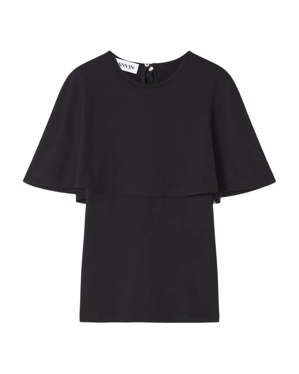 Lanvin Black Cape T-Shirt