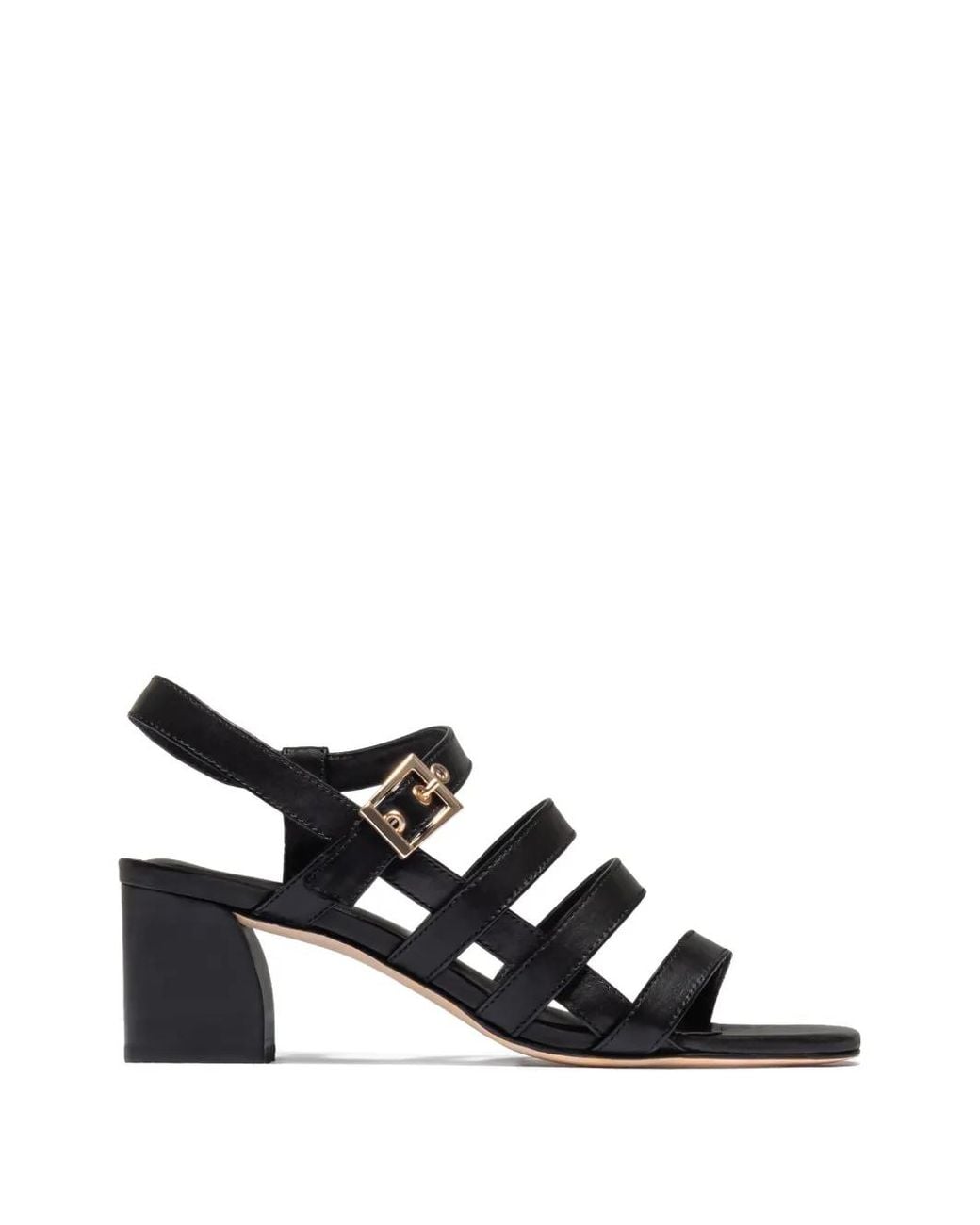 Bernardo White Novi Strappy Buckle Sandals
