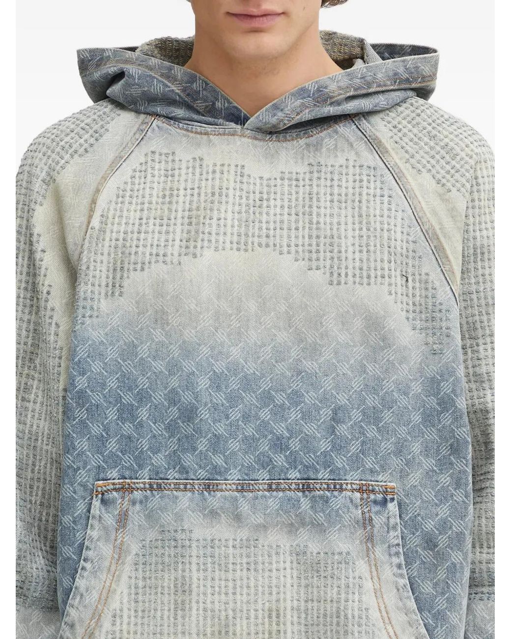 Daily Paper Gray Printed Hoodie for men