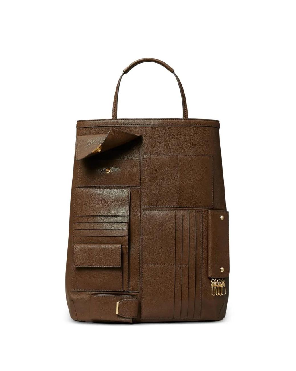 Tory Burch Brown Multi-Pocket Tote