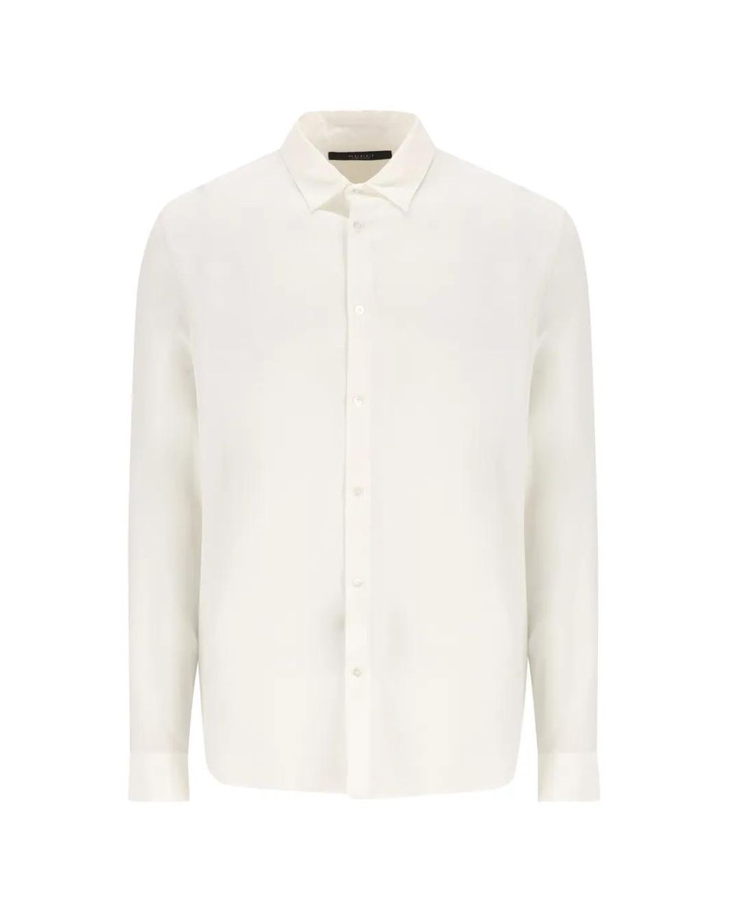Gucci White Silk Crêpe De Chine Shirt for men