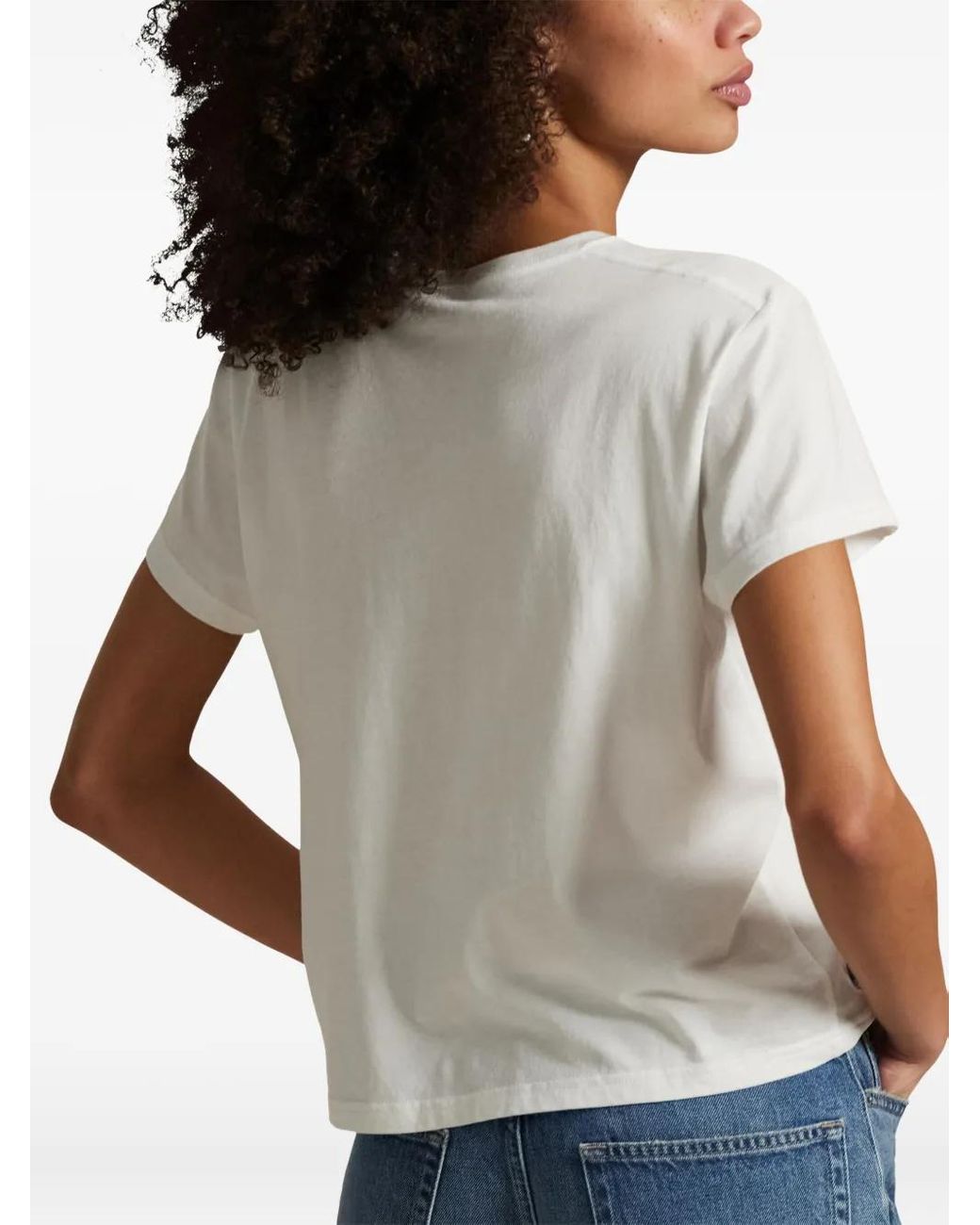 Polo Ralph Lauren White Cropped T-Shirt