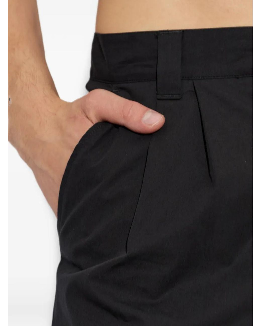 A.P.C. Black Loose Pleated Trousers for men