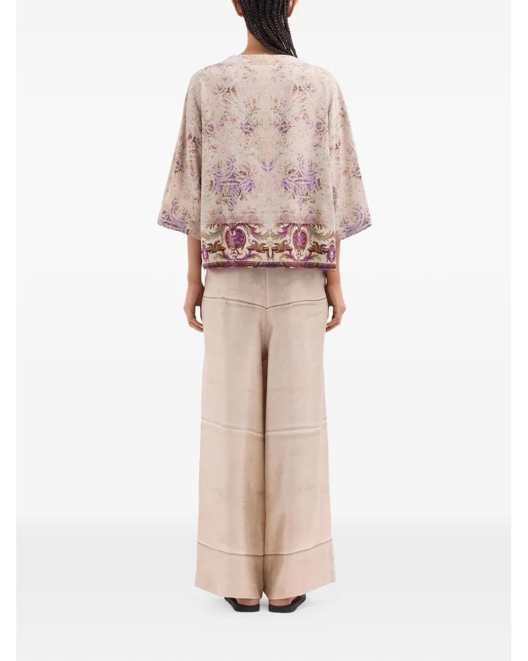 Pierre Louis Mascia Pink Adanastr Paisley-Print T-Shirt