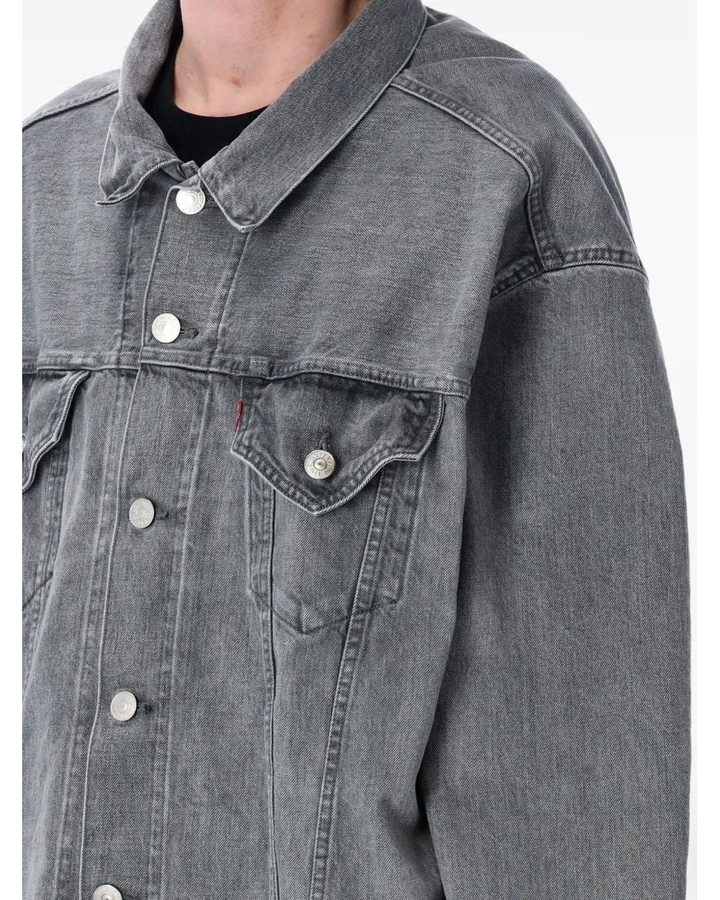 Junya Watanabe Gray X Levi's Denim Trucker Jacket for men