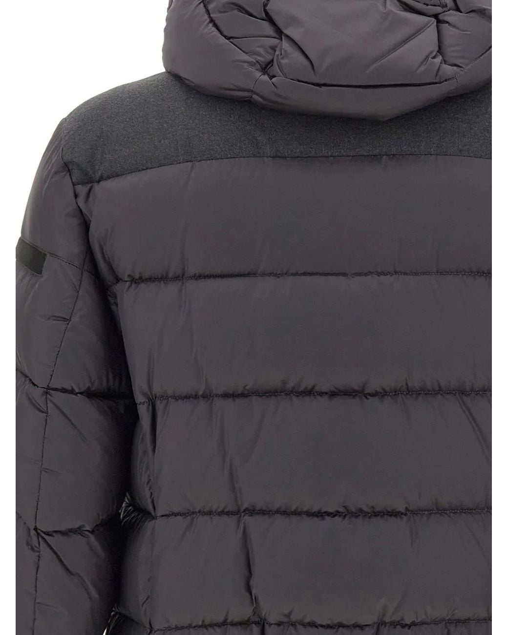 Moorer Gray Wright Quilted Down Jacket for men