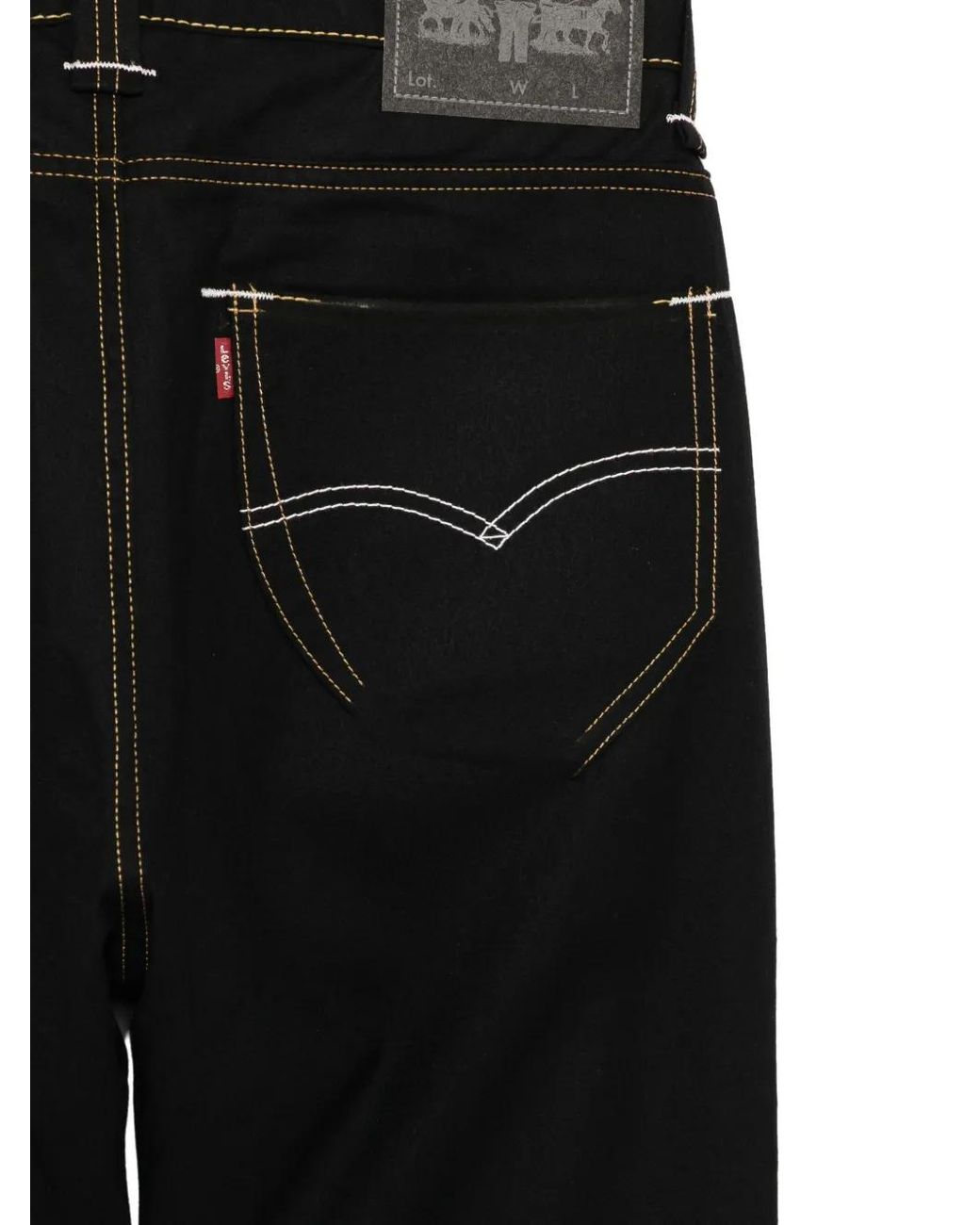 Junya Watanabe Black X Levi Wool Trousers for men