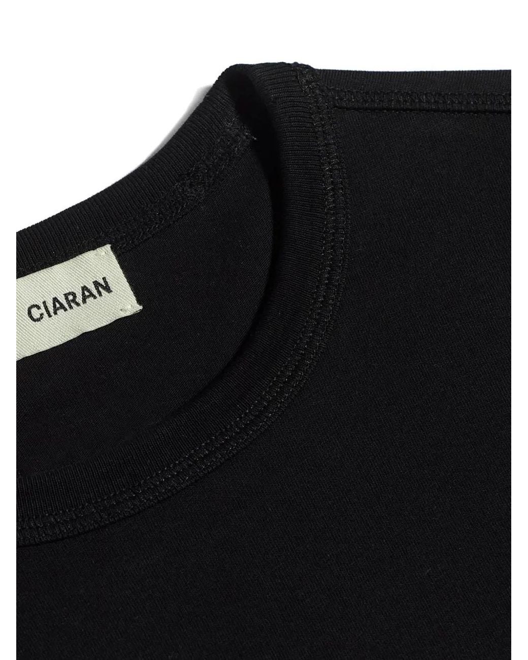 CIARAN Black Cc1-Embroidered T-Shirt