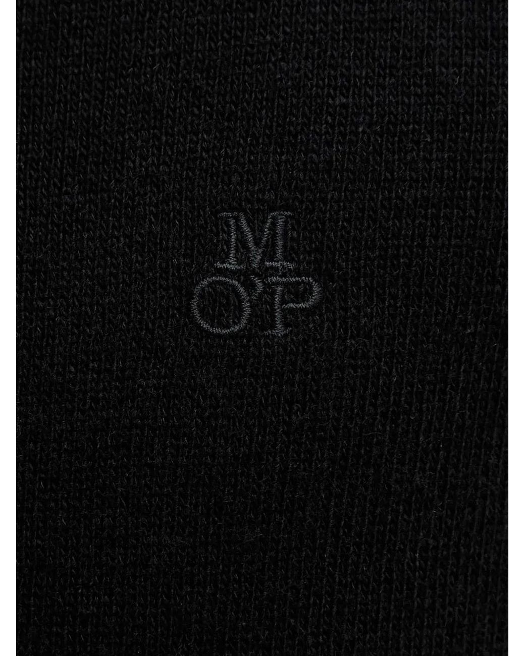 Marc O' Polo Black Logo-Embroidered Crew-Neck Sweater for men