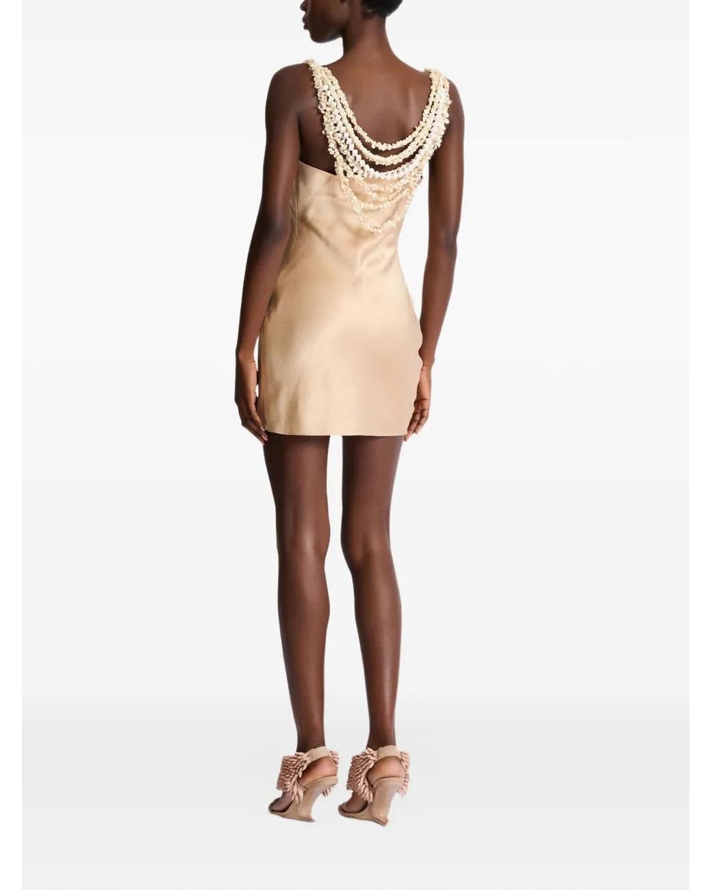 Balmain White Silk Shell Dress