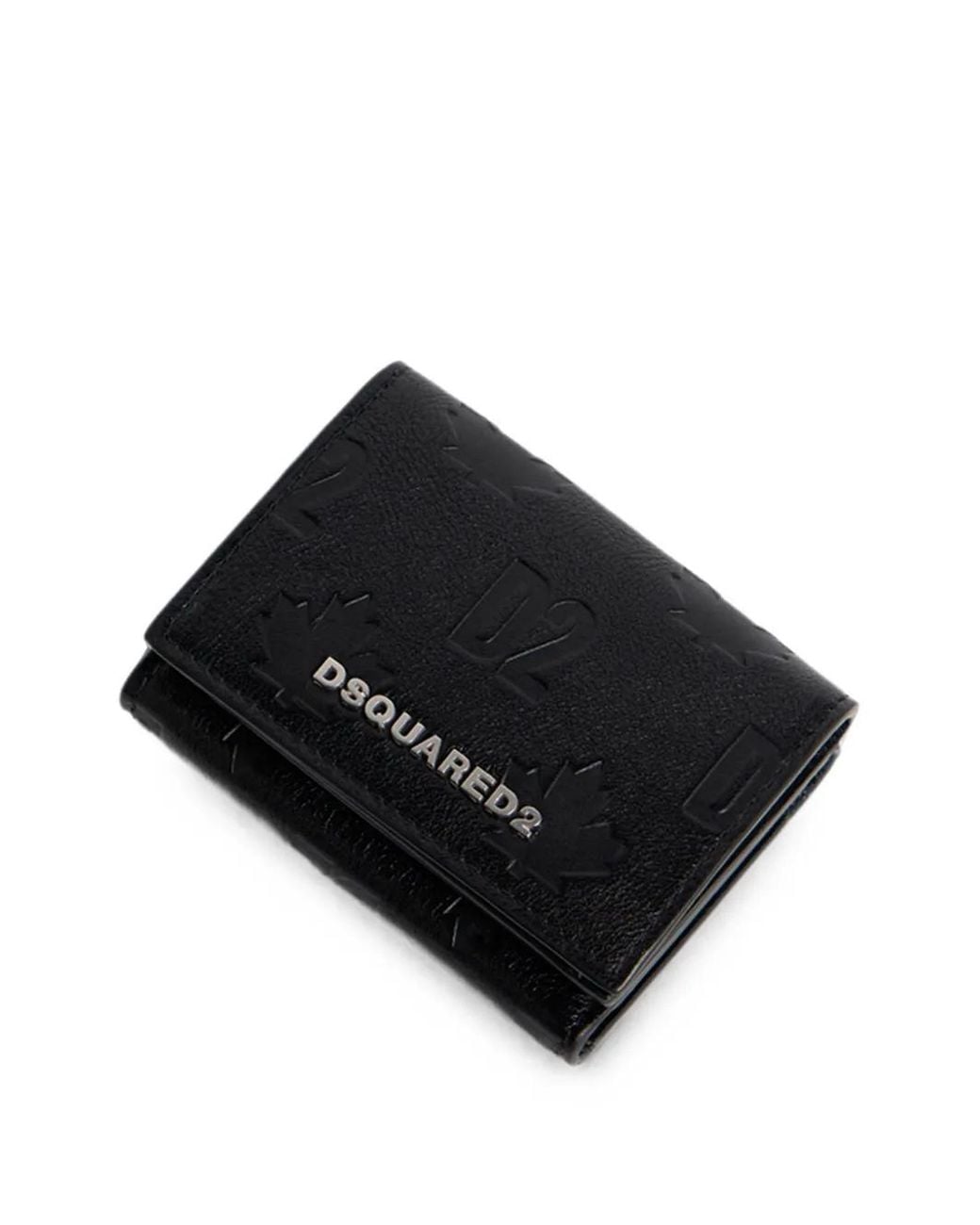 DSquared² Portemonnee Met D2-Monogram in het Black voor heren