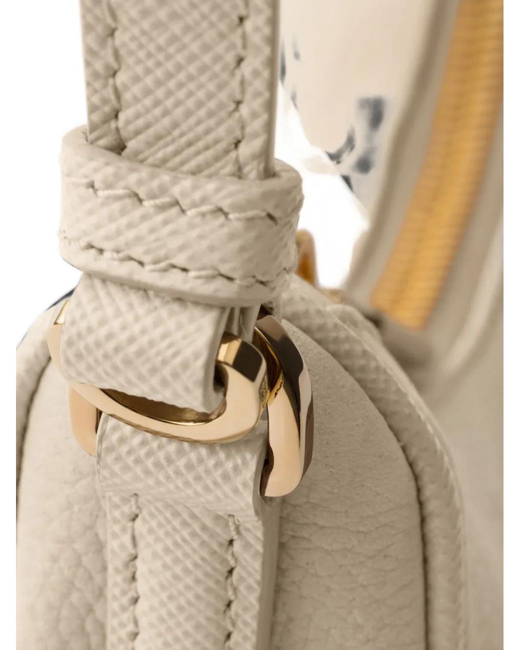 Prada Natural Re-Edition 2005 Nubuck And Saffiano Leather Mini-Bag
