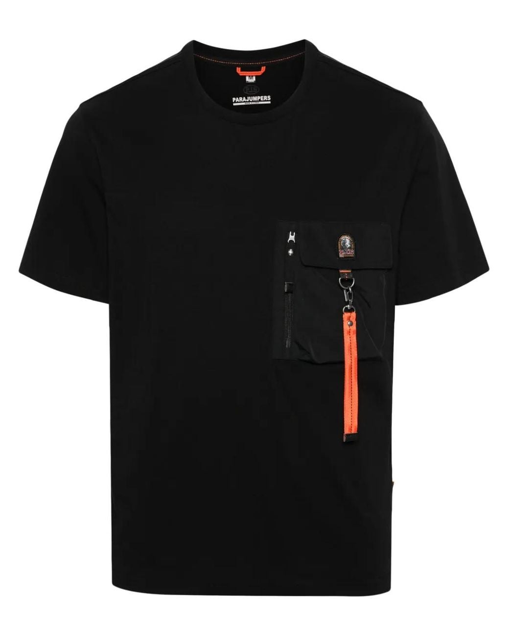 Parajumpers Black Mojave Cotton T-Shirt for men