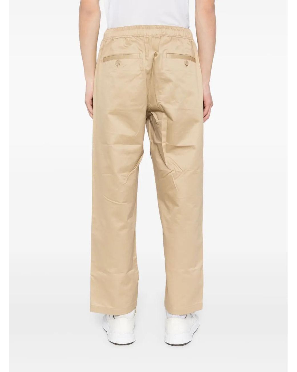 A Bathing Ape Natural Ape-Head One-Point Trousers for men