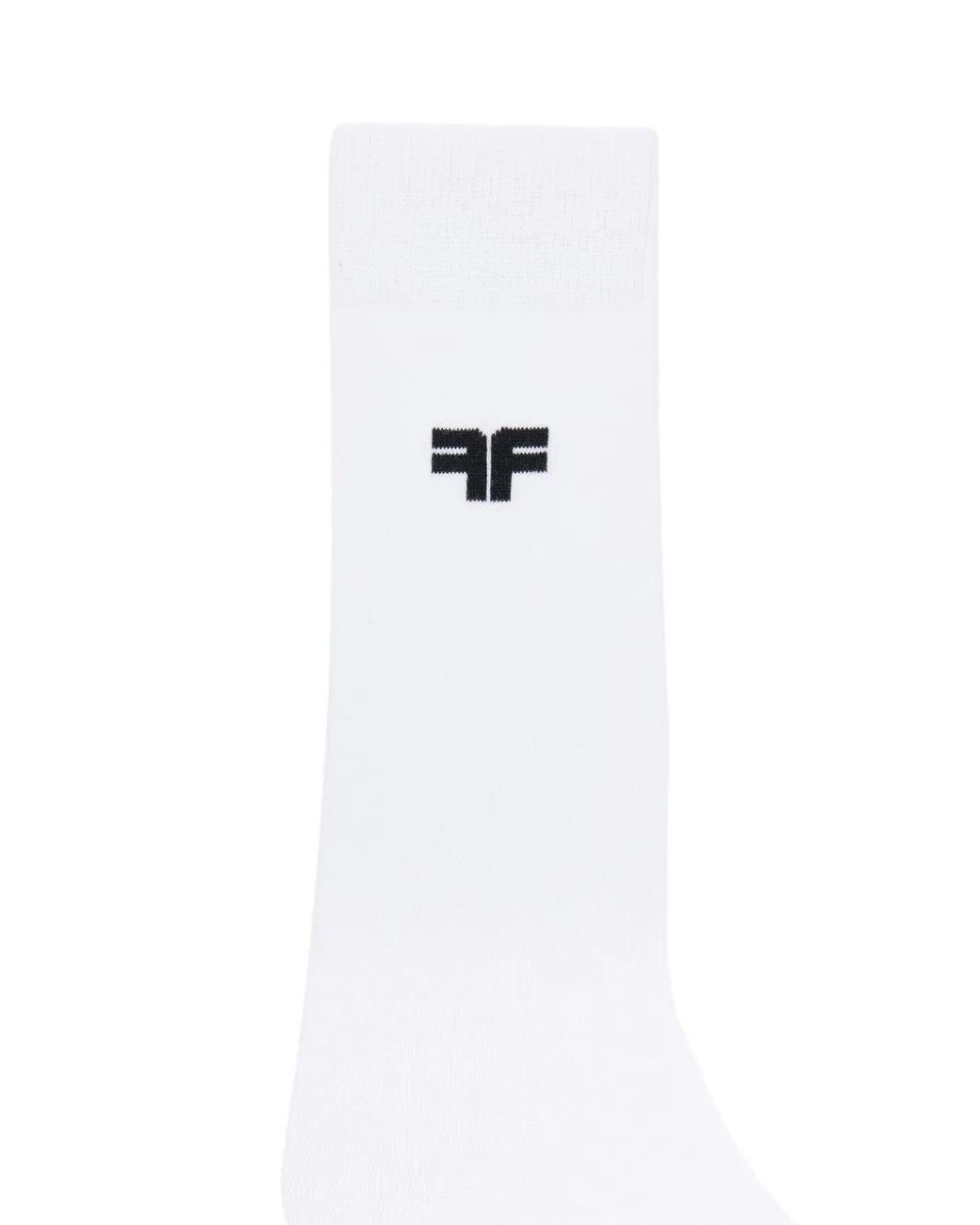 Fursac White Logo Cotton-Blend Socks for men