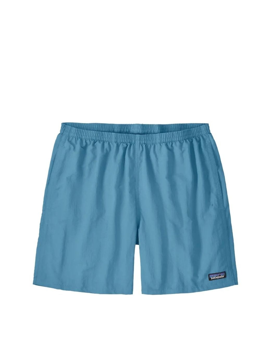 Patagonia Blue Elasticated Logo-Patch Shorts for men