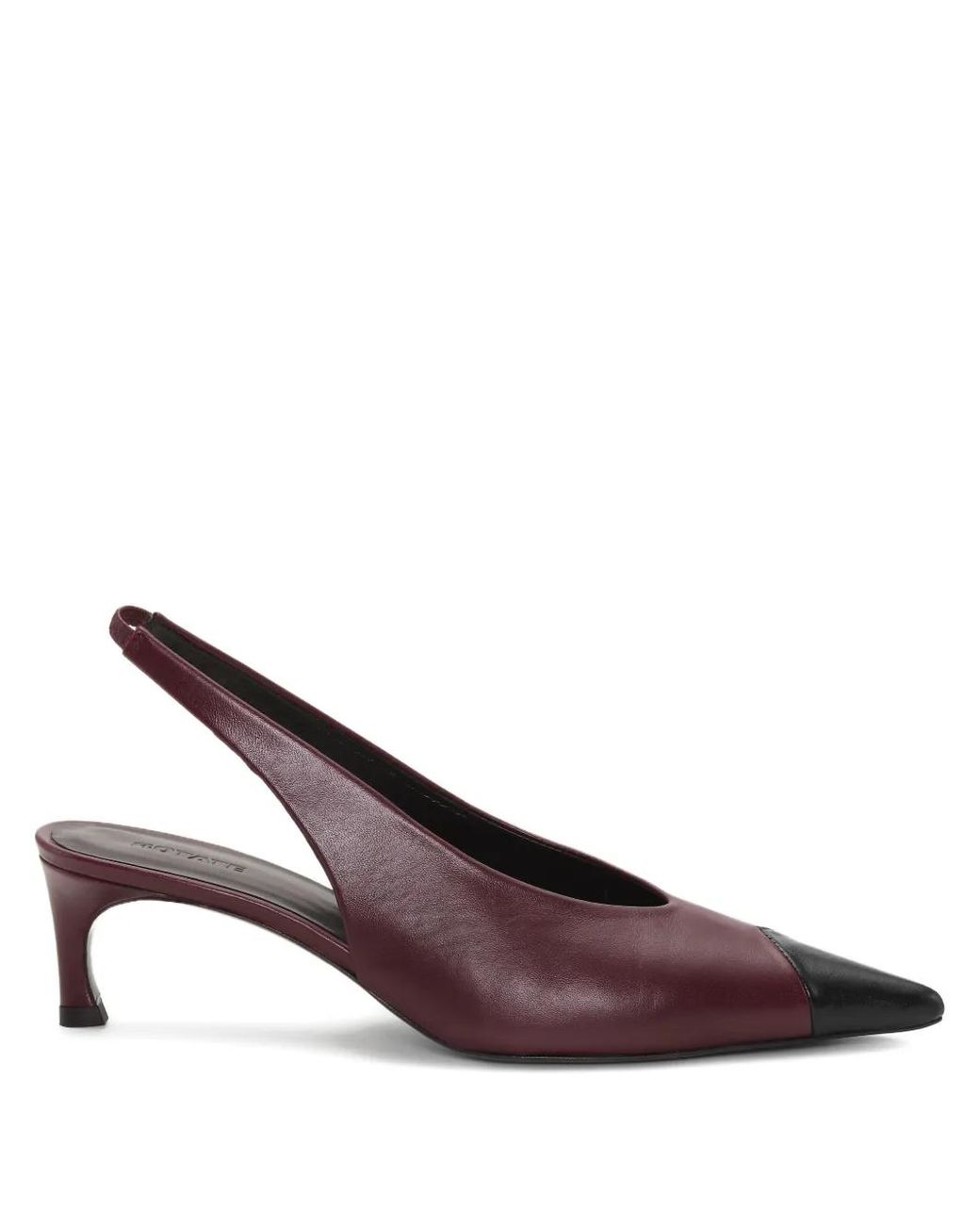 ROTATE BIRGER CHRISTENSEN Brown Leather Slingback Pumps