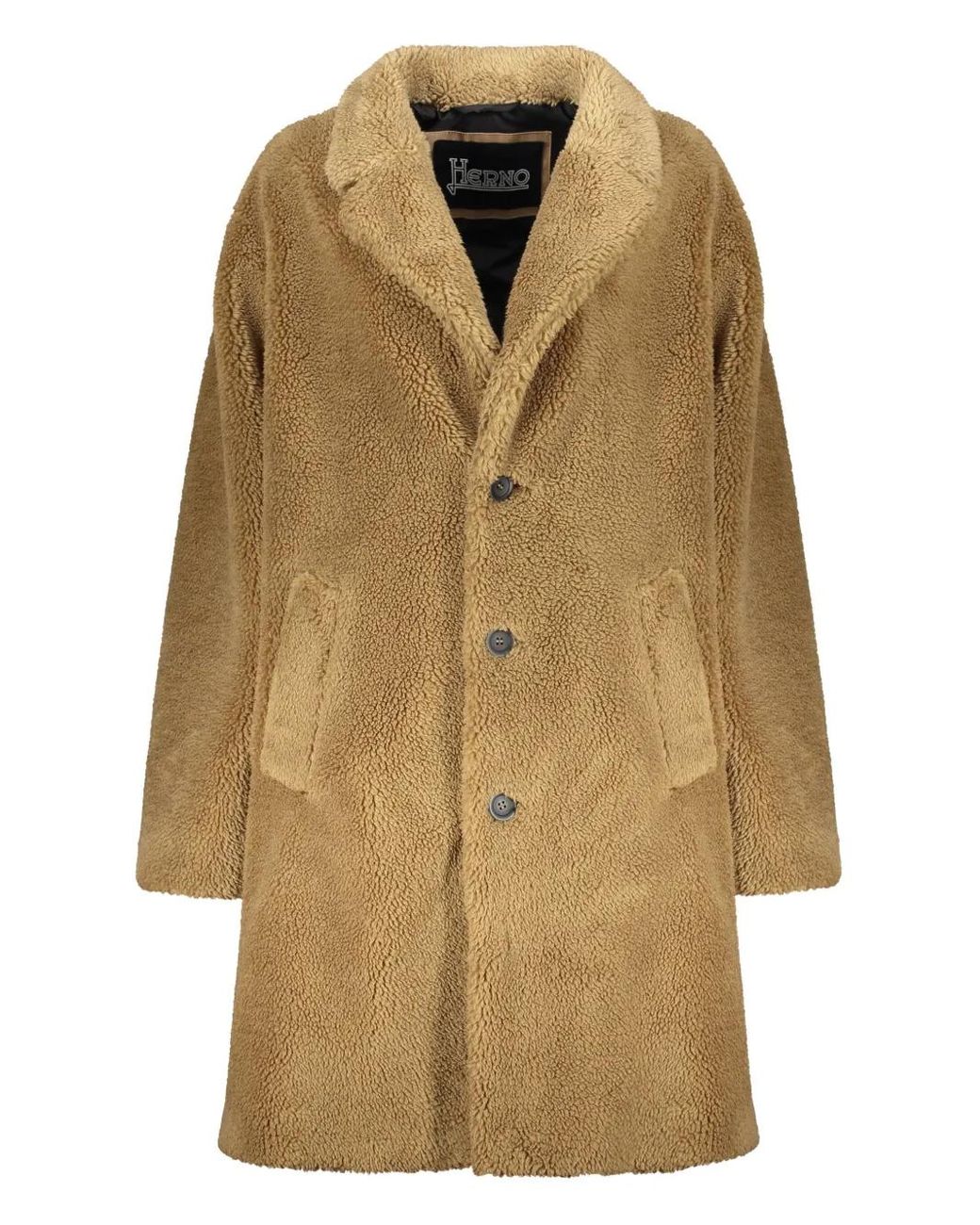 Herno Natural Shearling Coat