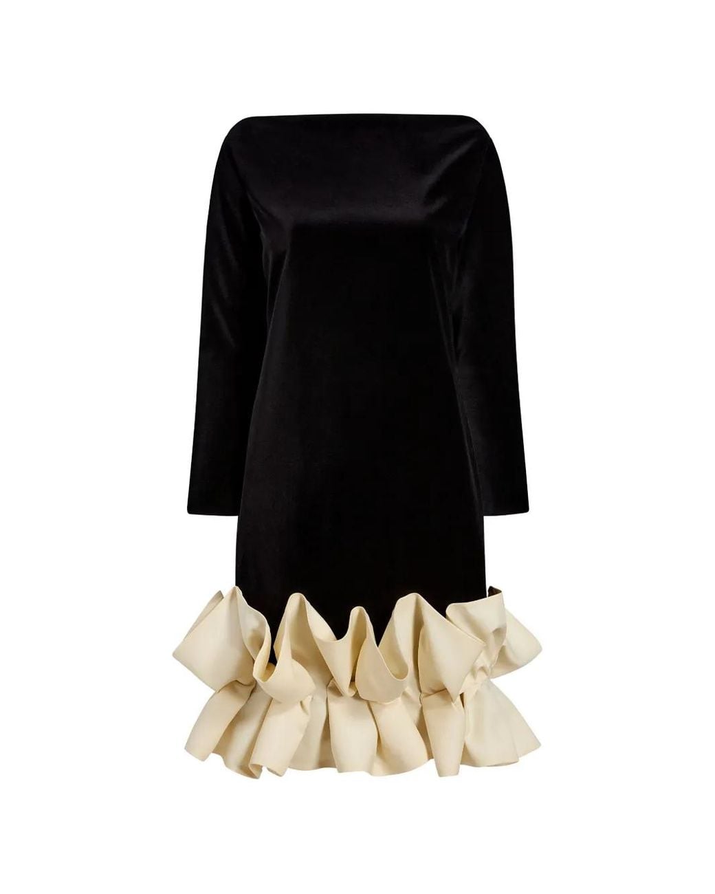 Khaite Black Valetta Mini Dress