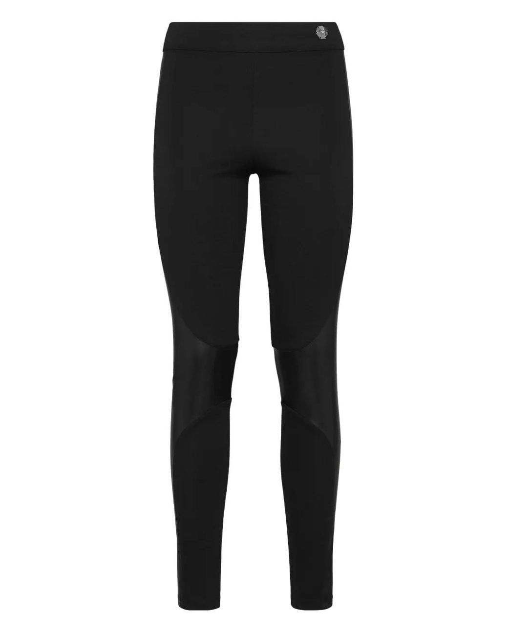 Philipp Plein Black Faux-Leather Leggings