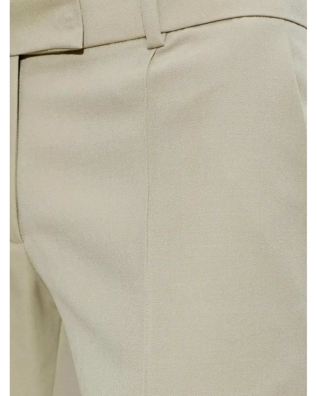 The Attico Natural Pressed-Crease Trousers