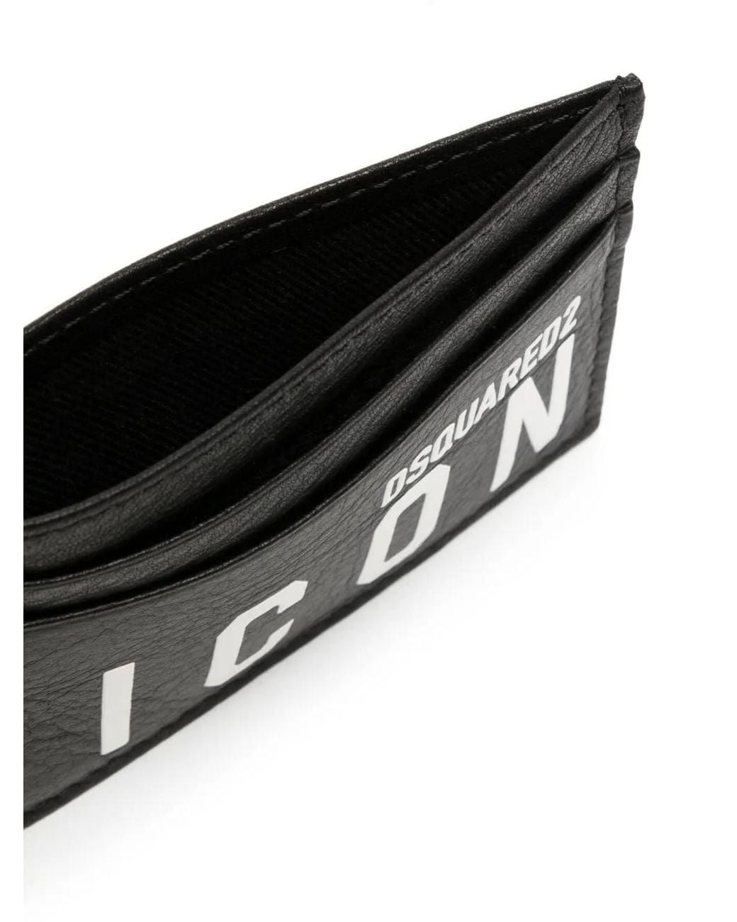 DSquared² Icon Logo Card Holder Black for men