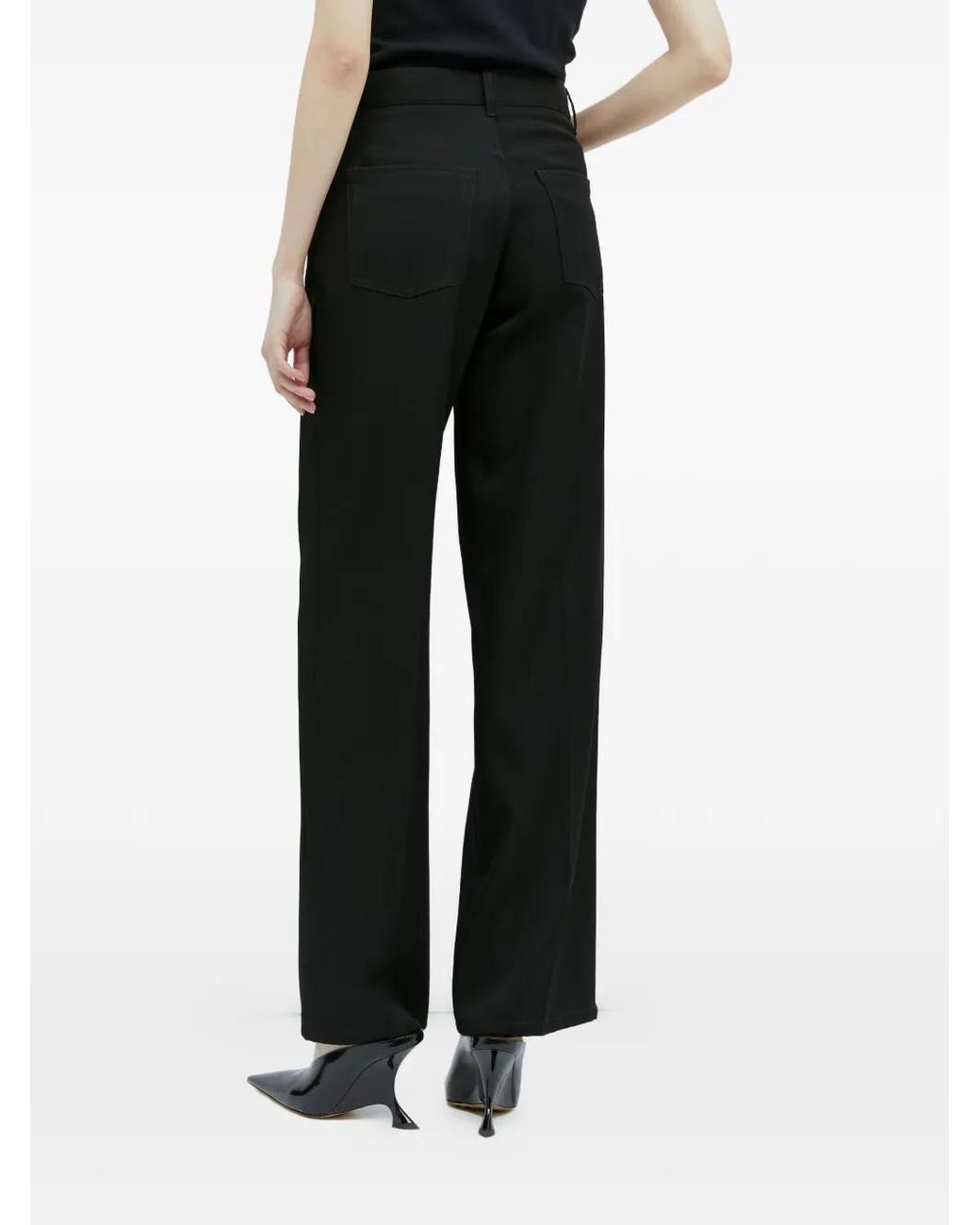 Jil Sander Black Flared Trousers