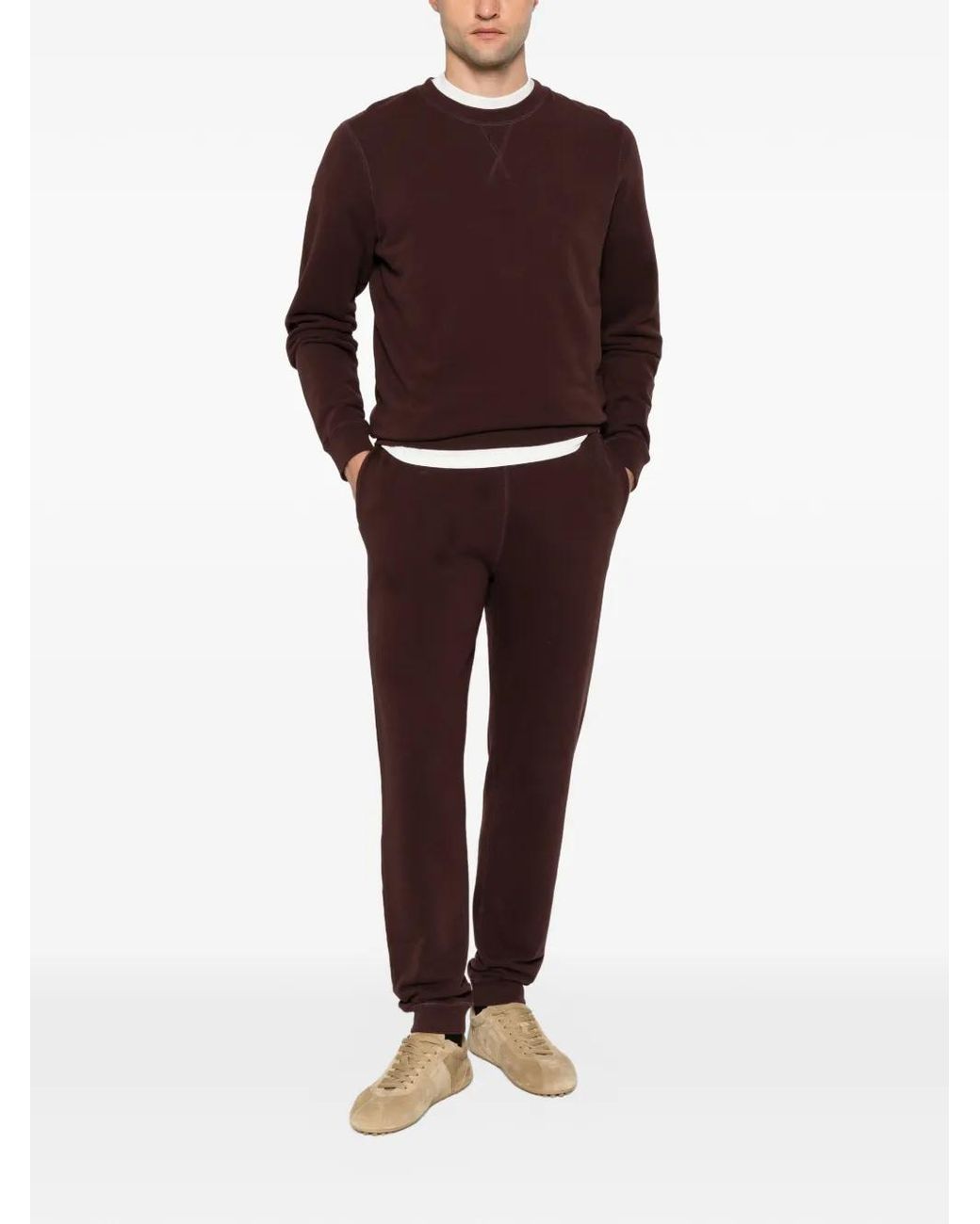 Sunspel Purple Internal-Drawstring Track Pants for men