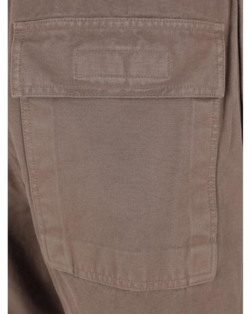 Rick Owens Brown Pusher Drawstring-Waist Wide-Leg Trousers for men