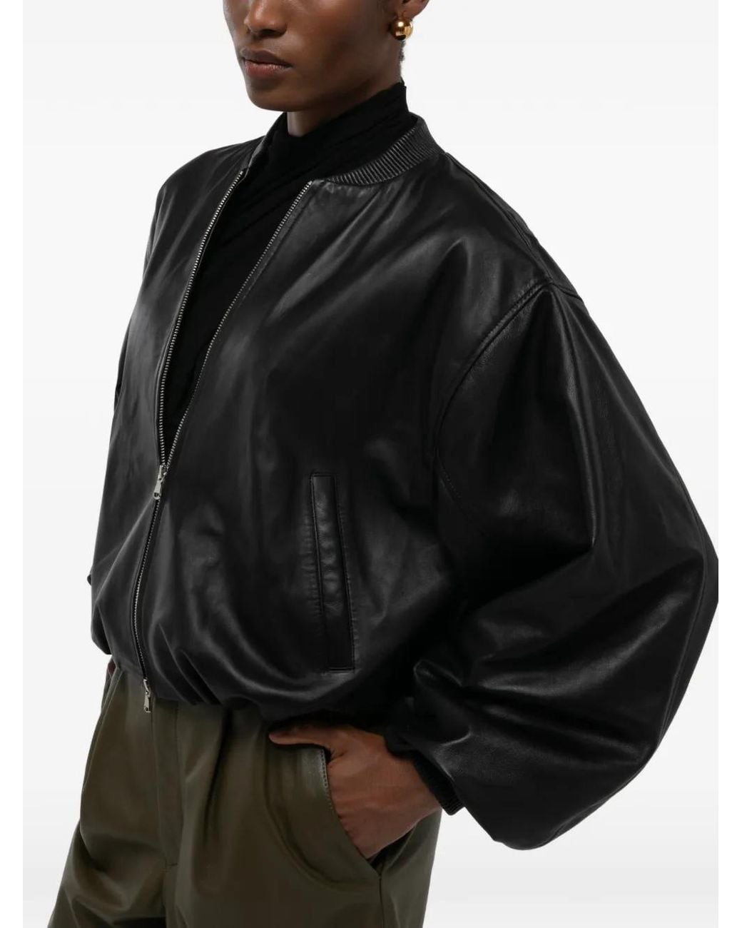 DUCIE Black Lena Leather Jacket