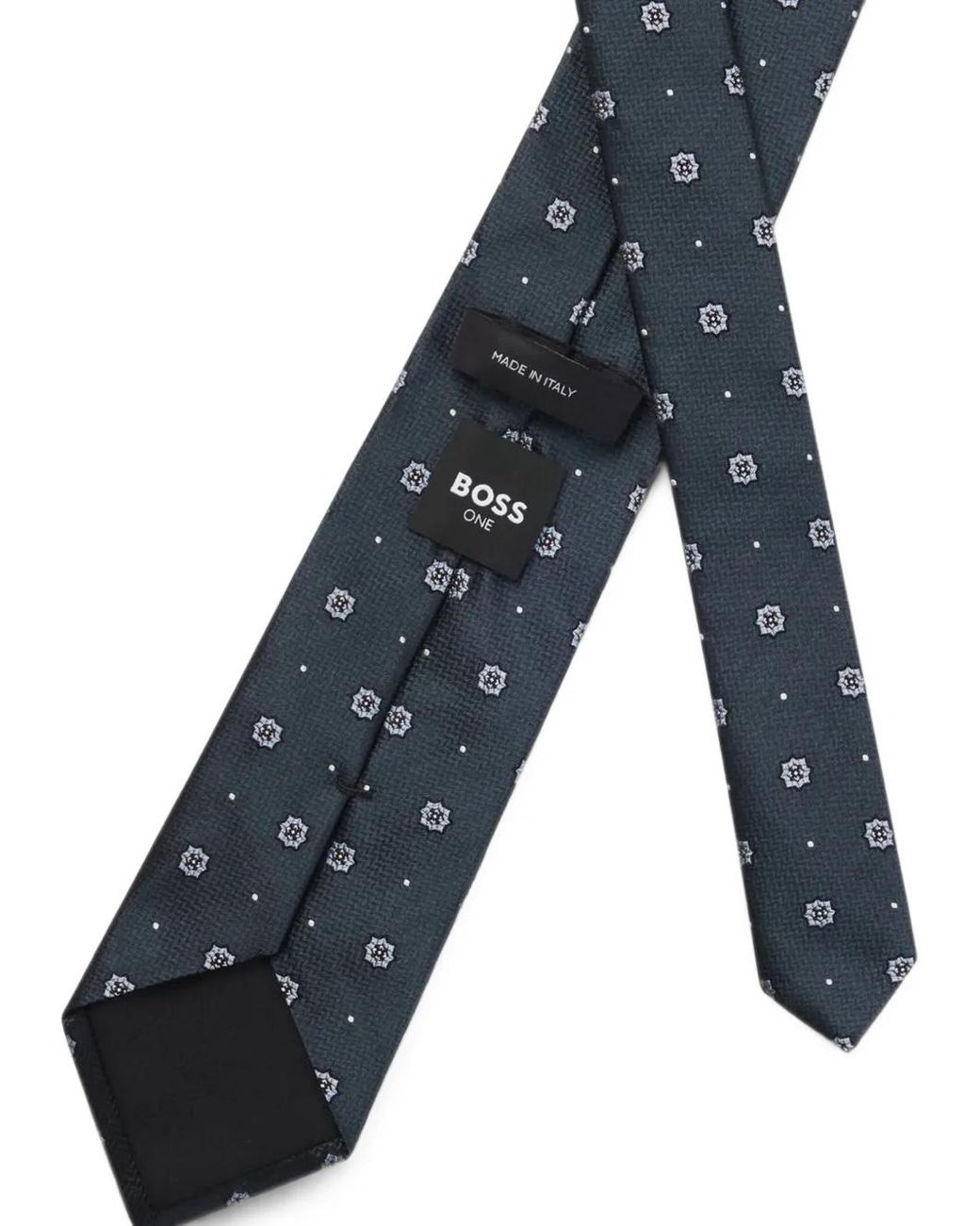 Boss Blue Cravate En Soie À Motif En Jacquard for men