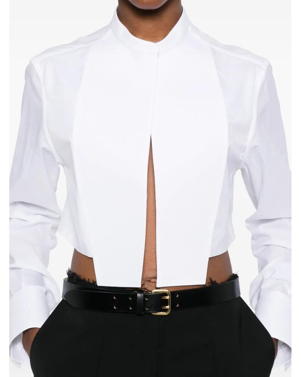 Camicia Crop di Tom Ford in White