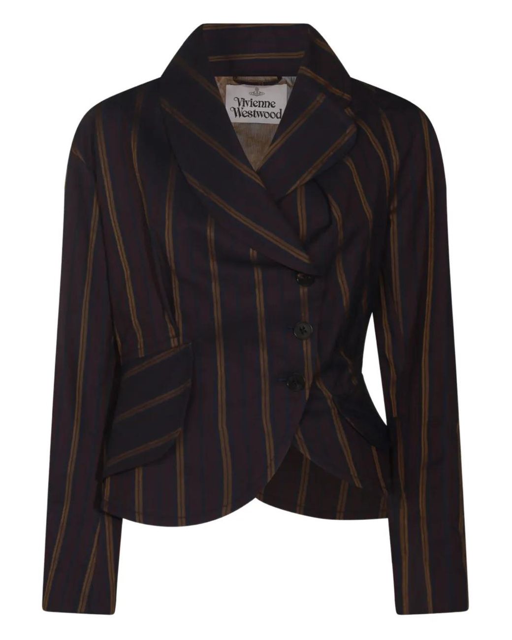 Vivienne Westwood Black Stormy Striped Jacket