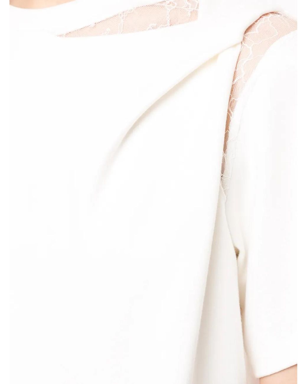 Goen.J White Twisted-Detail Blouse