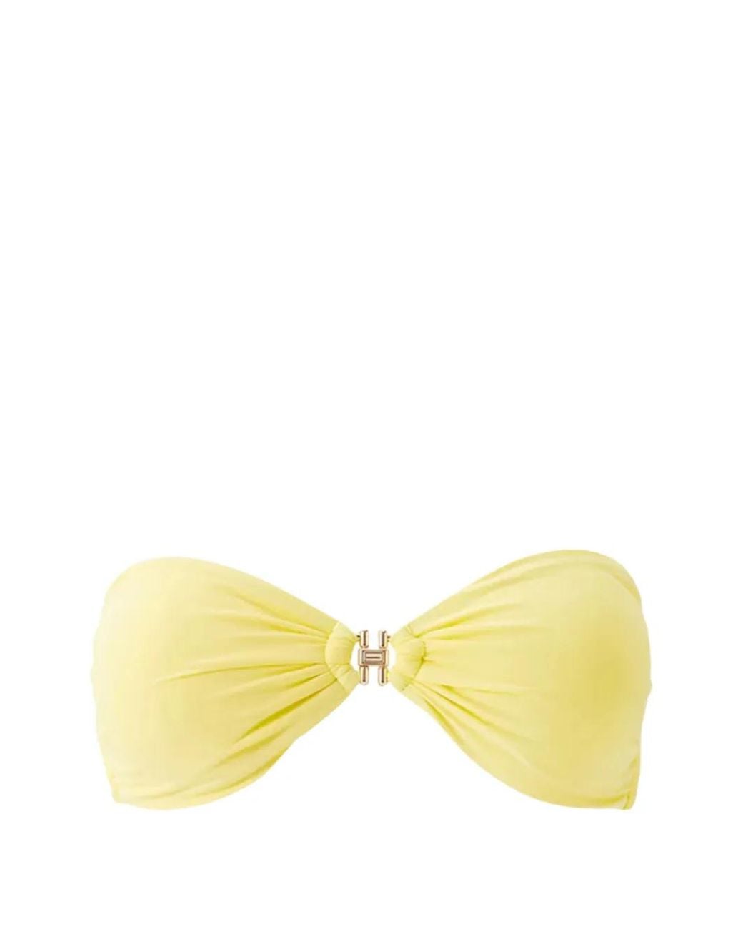 Melissa Odabash Yellow Istanbul Bandeau Bikini Top