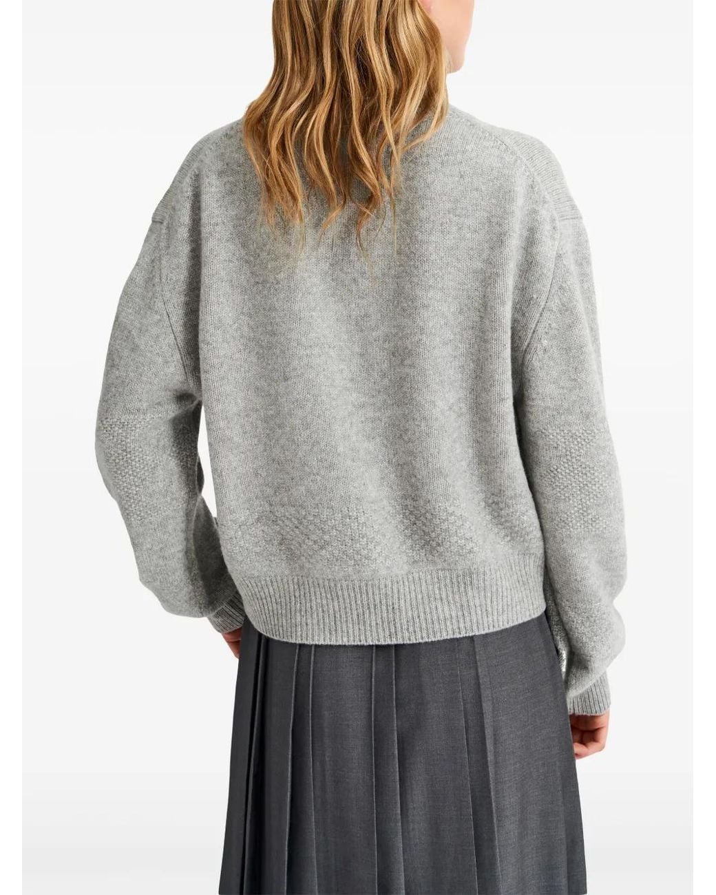 Pringle of Scotland Gray Turtleneck Cashmere Sweater