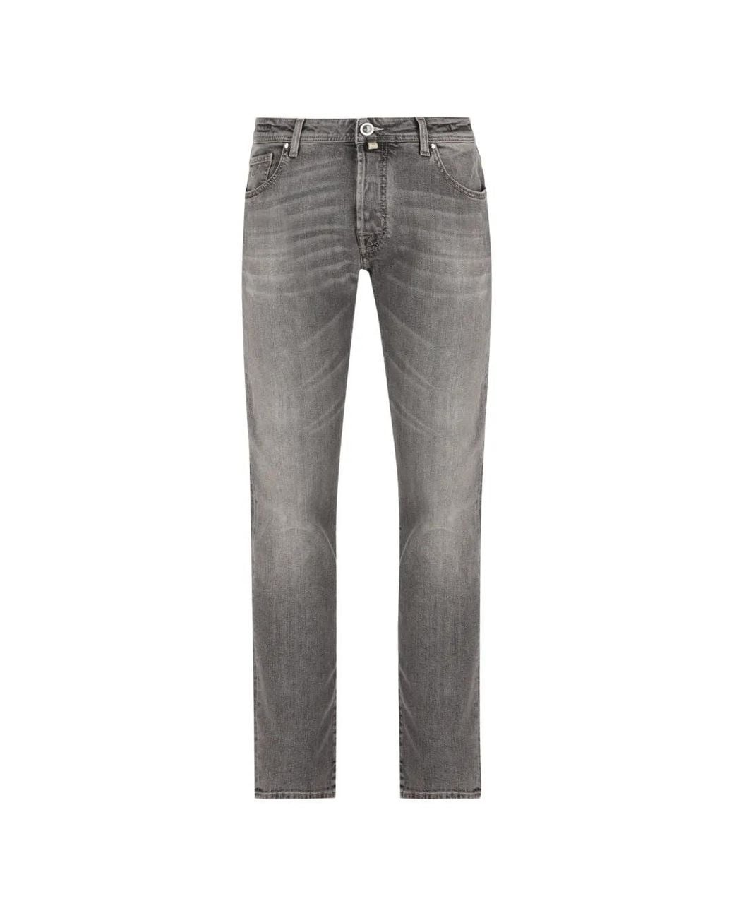 Jacob Cohen Gray Jean Après-Ski À Patch Logo for men