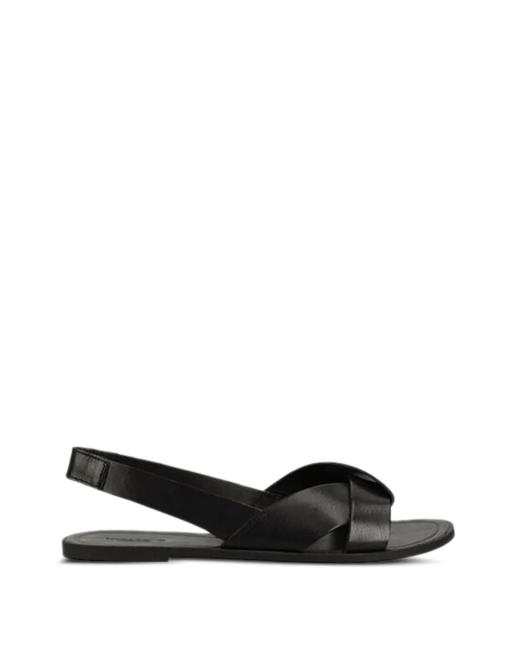 Vagabond Black Tia 2 Crossover Strap Sandals