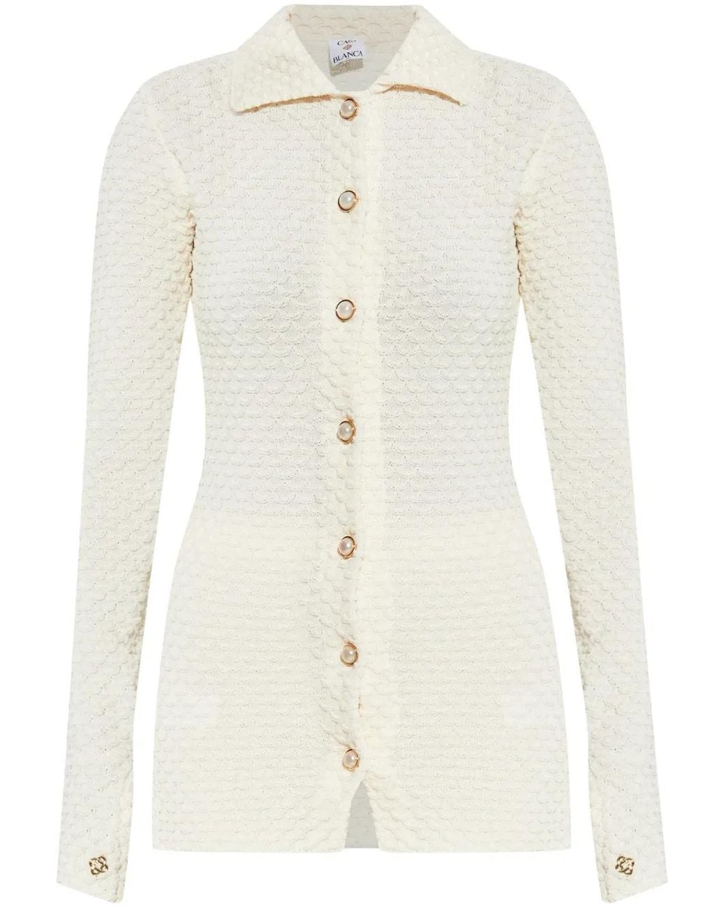 Casablanca White Textured Shirt