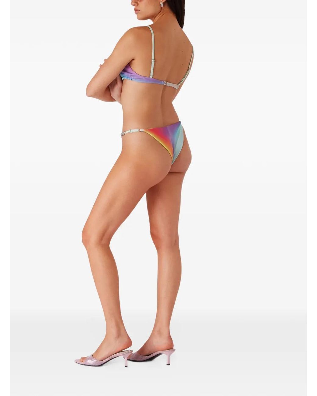 Casablanca Blue Glass Gradient Bikini Top