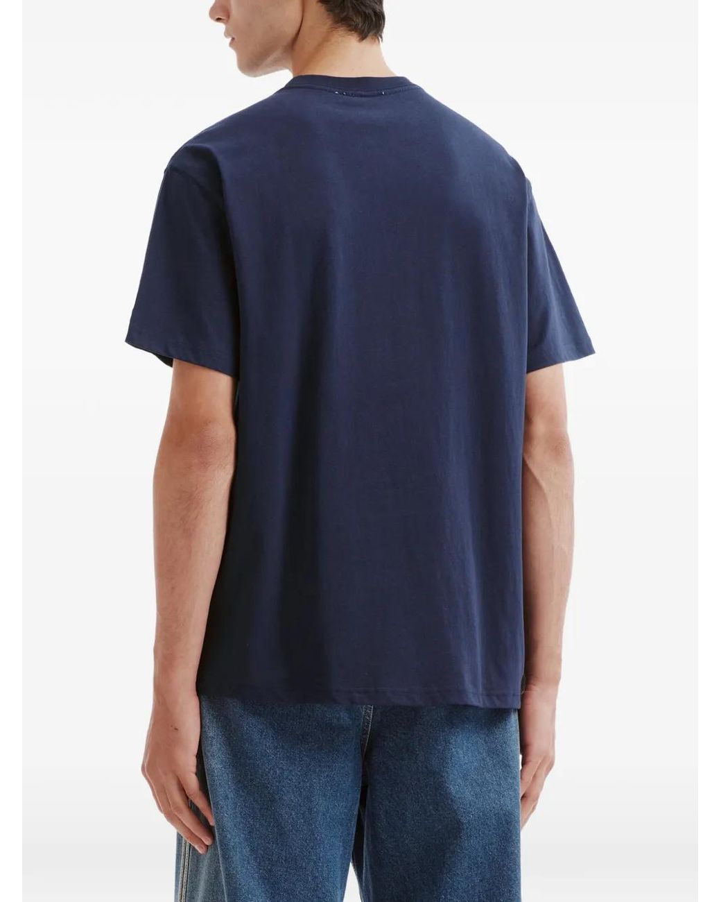 Chocoolate Blue Bear-Print T-Shirt for men