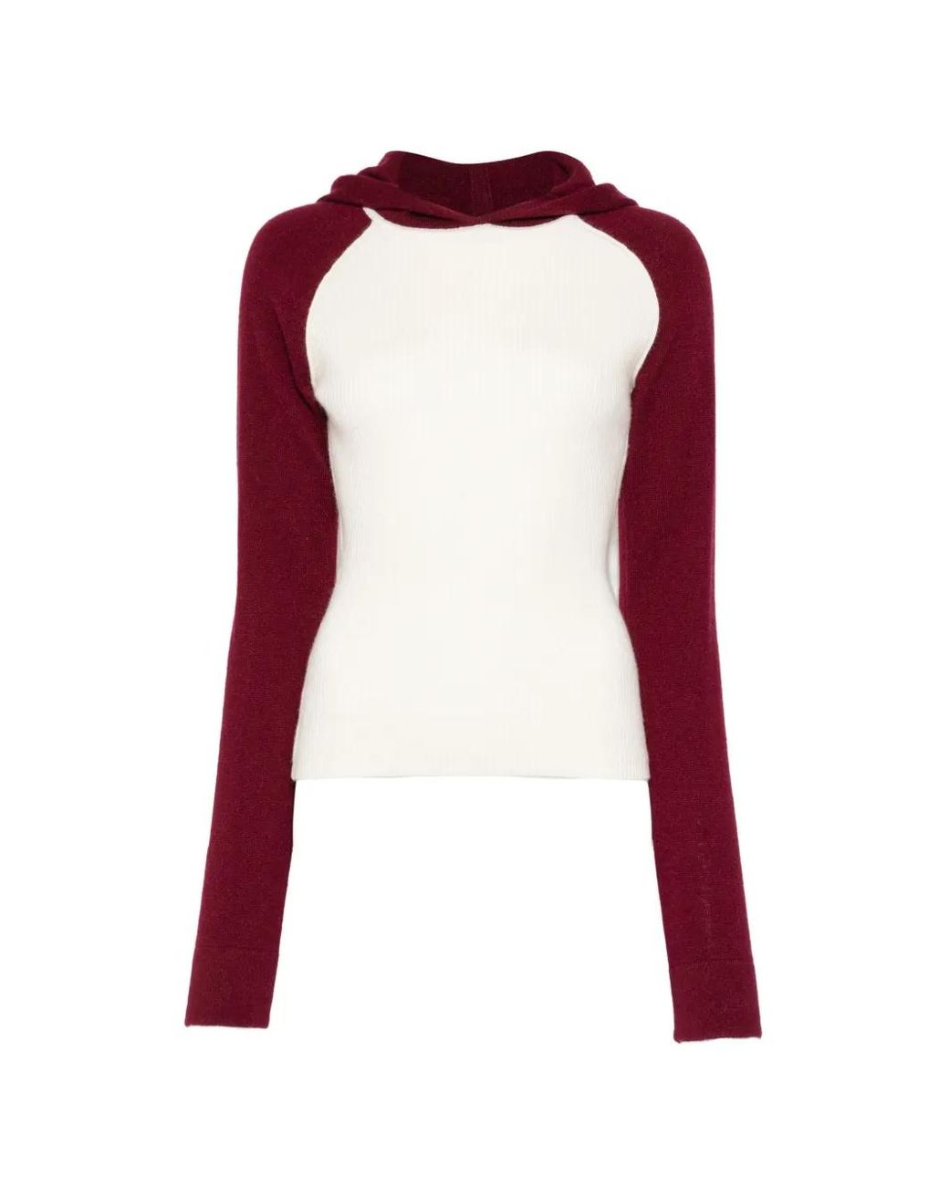 CUDDLEUP Red Pullover Mit Raglanärmeln