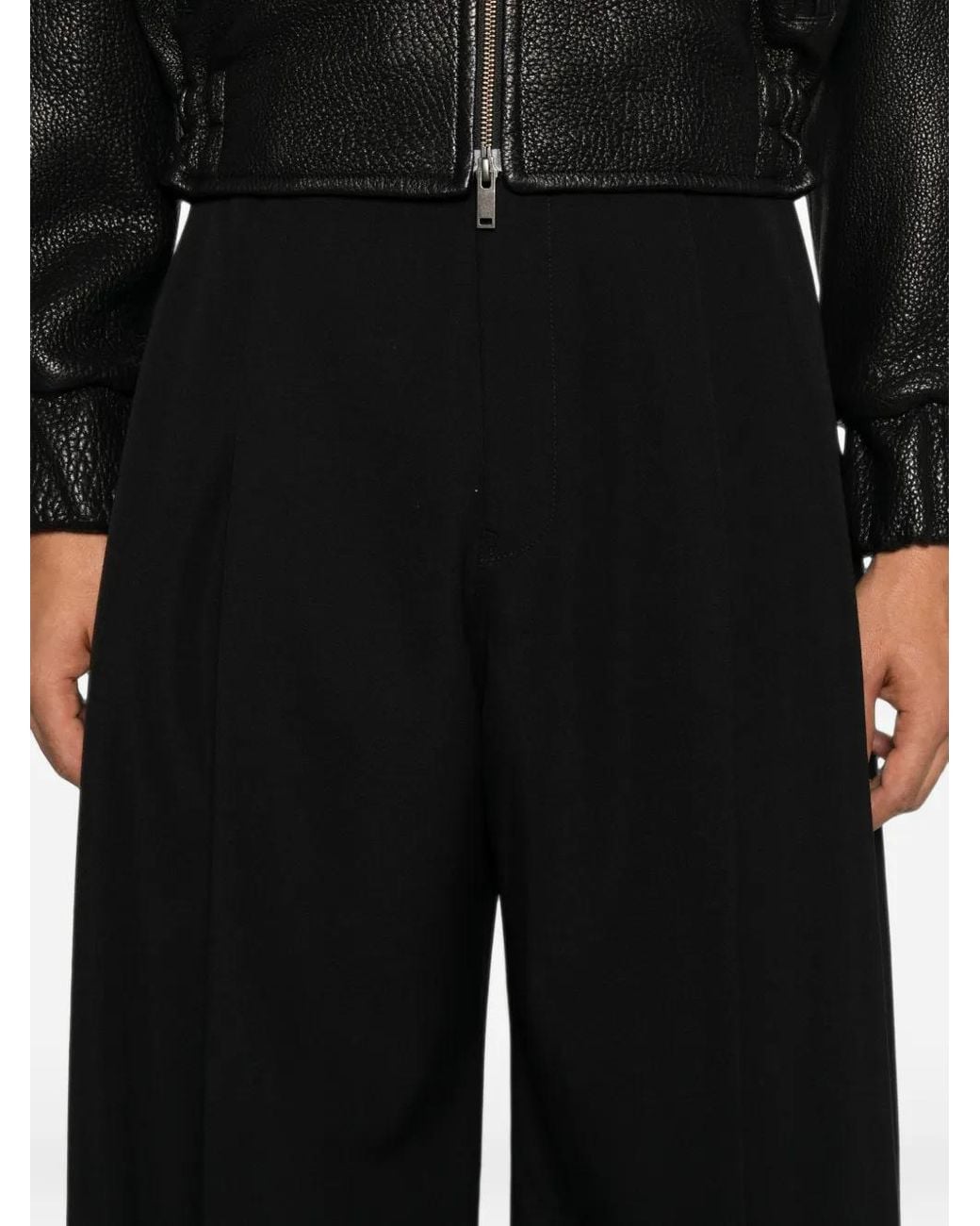 Balenciaga Black Relaxed Curve Trousers for men