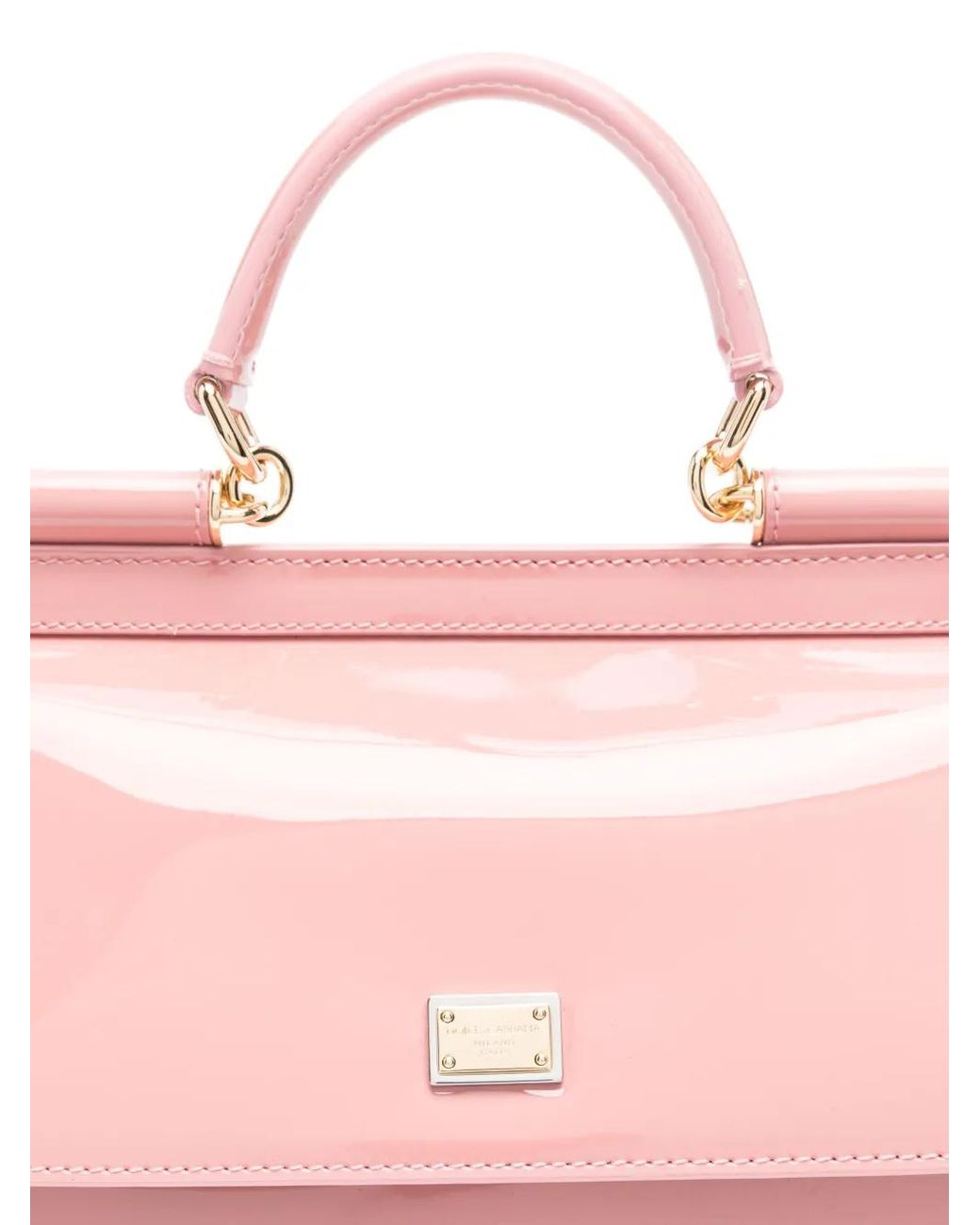 Dolce & Gabbana Pink Small Sicily Tote Bag