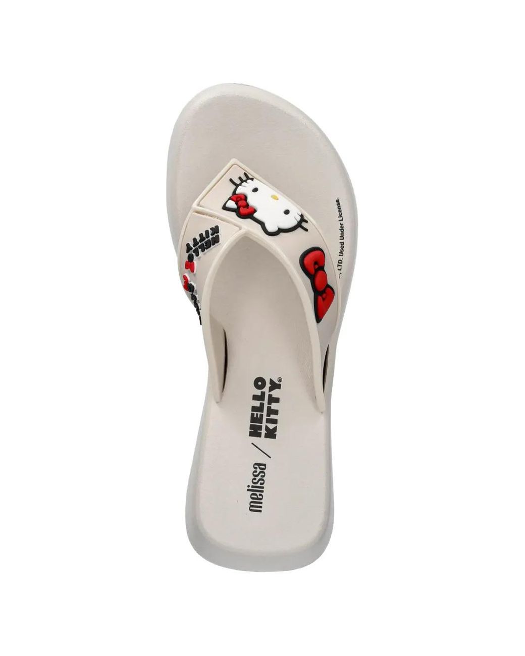 Melissa White Hello Kitty Platform Flip-Flops