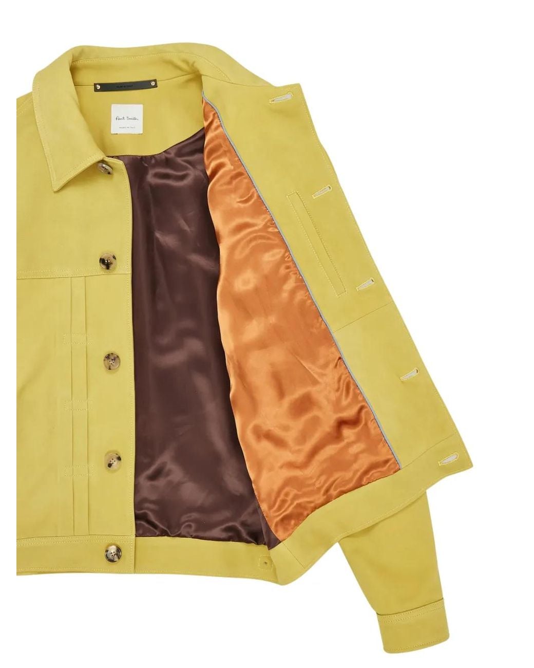 Paul Smith Yellow Buttoned Jacket for men