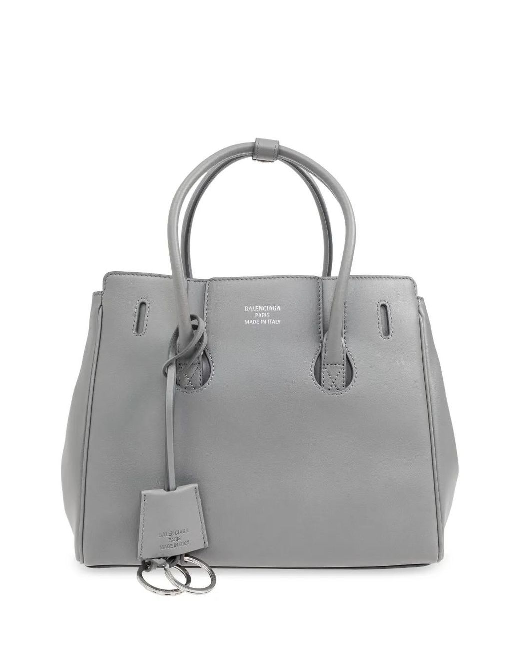 Balenciaga ミニハンプトン ハンドバッグ グレー | Lyst