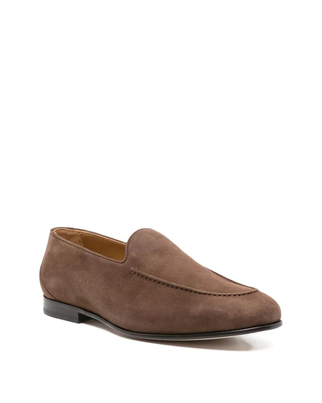 Kiton Brown Suede Loafers for men