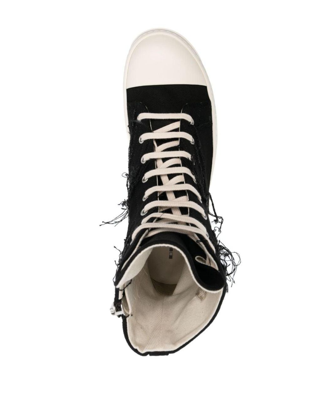 Rick Owens DRKSHDW Distressed-effect Lace-up High-top Sneakers in